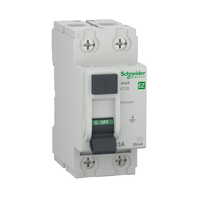 Дефектнотокова защита Schneider Easy9 RCCB EZ9R32263 / 2P 63A 30mA   