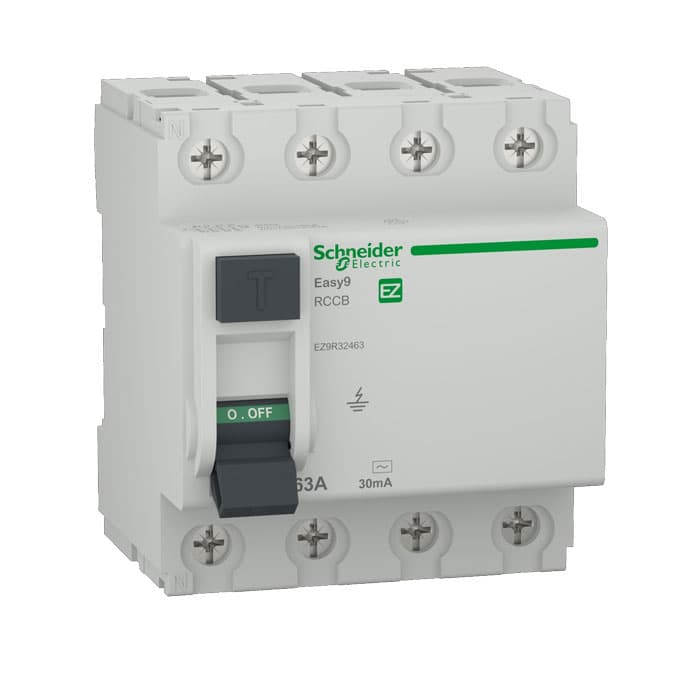Дефектнотокова защита Schneider Easy9 RCCB EZ9R32463 / 4P 63A 30mA