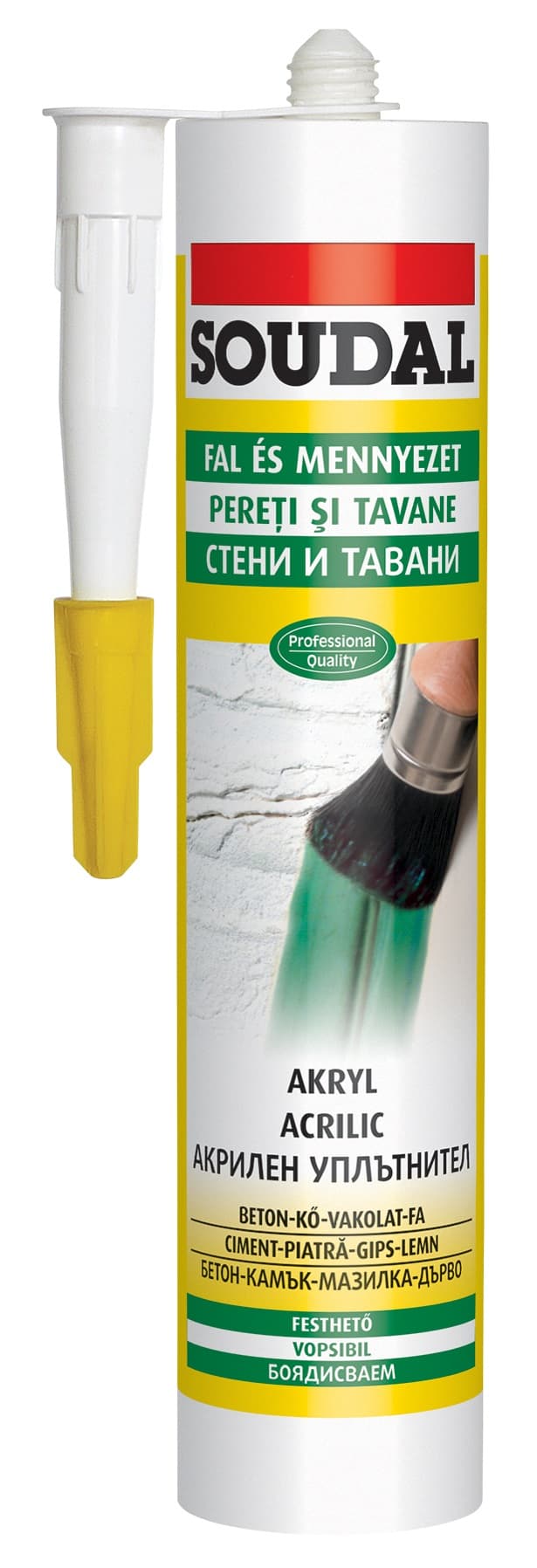 Универсален акрилен уплътнител Soudal бял 280мл