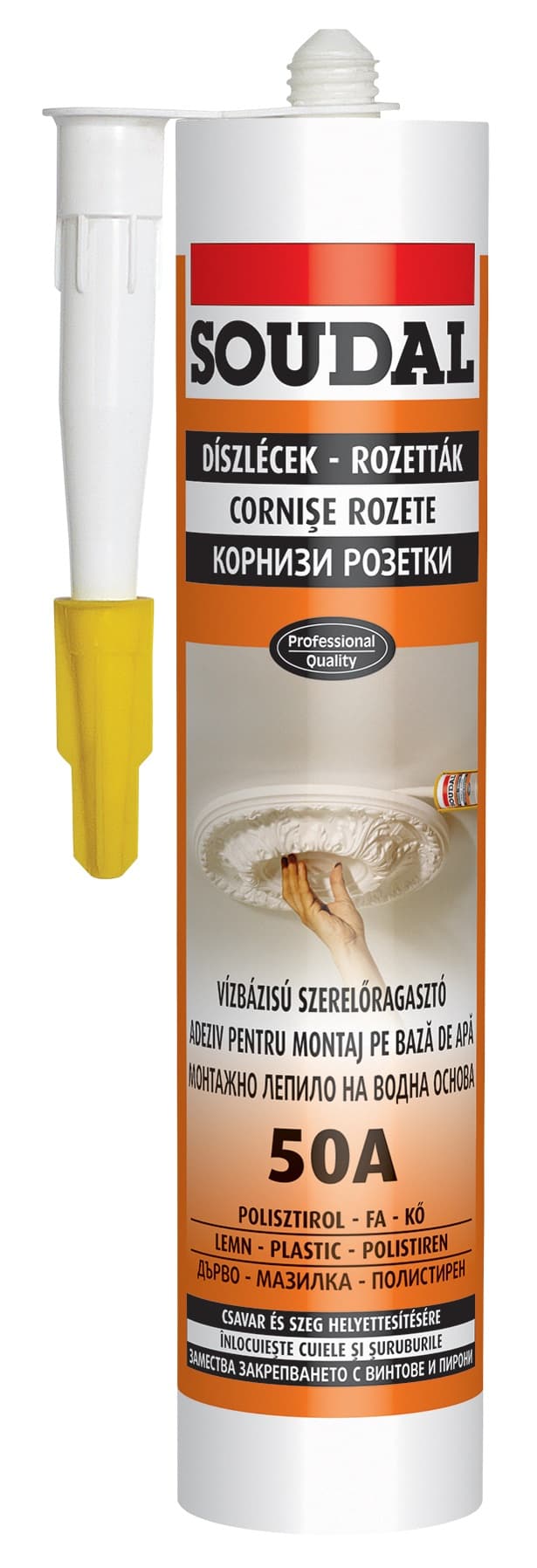 Монтажно лепило на водна основа Soudal 50А 280 мл
