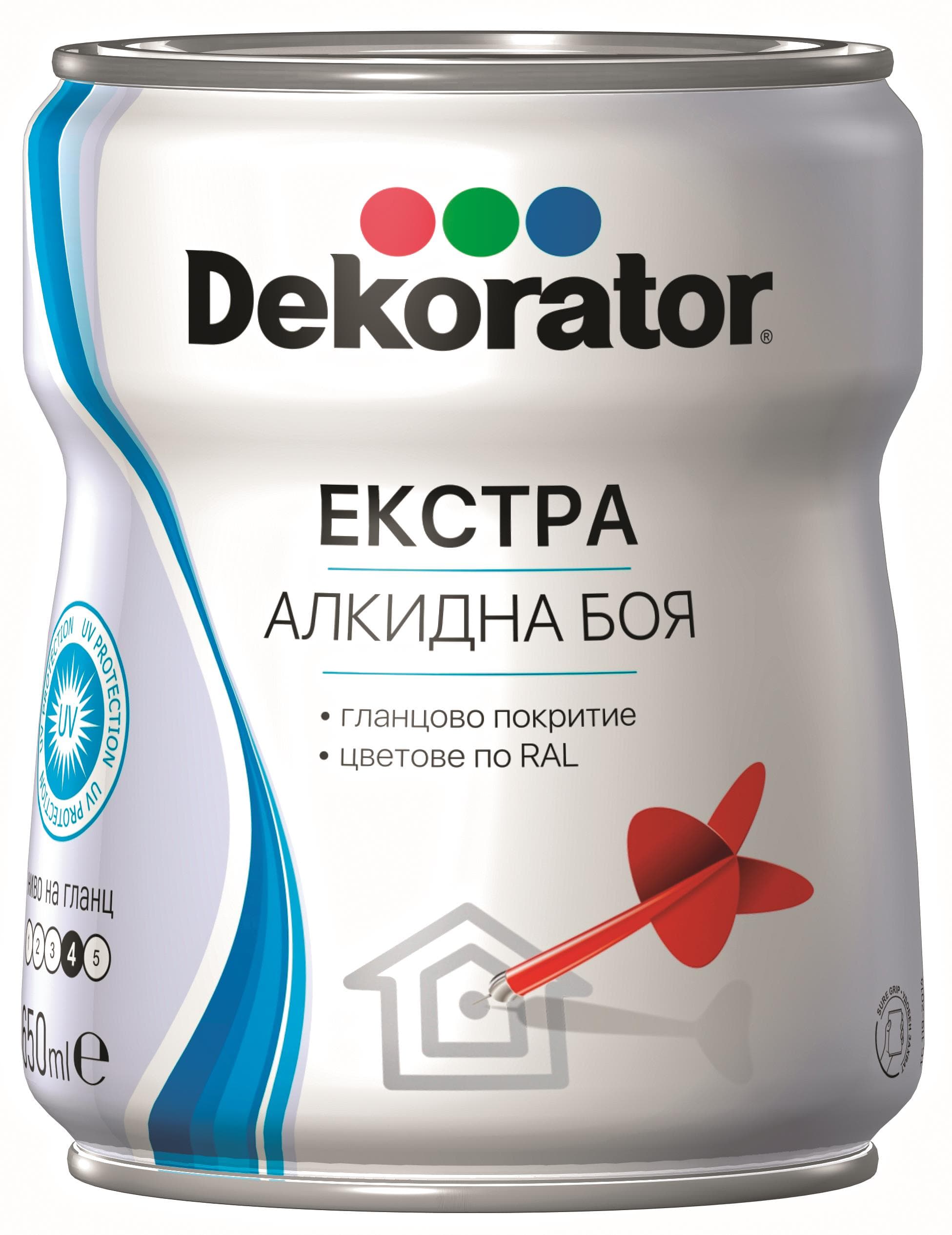 Екстра алкидна боя Декоратор RAL 8004 медно кафява 650мл