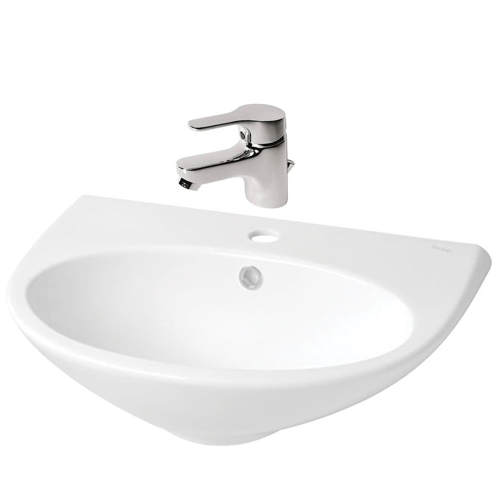 Комплект умивалник Domizia + смесител Ideal Standart Slimline II BSN M