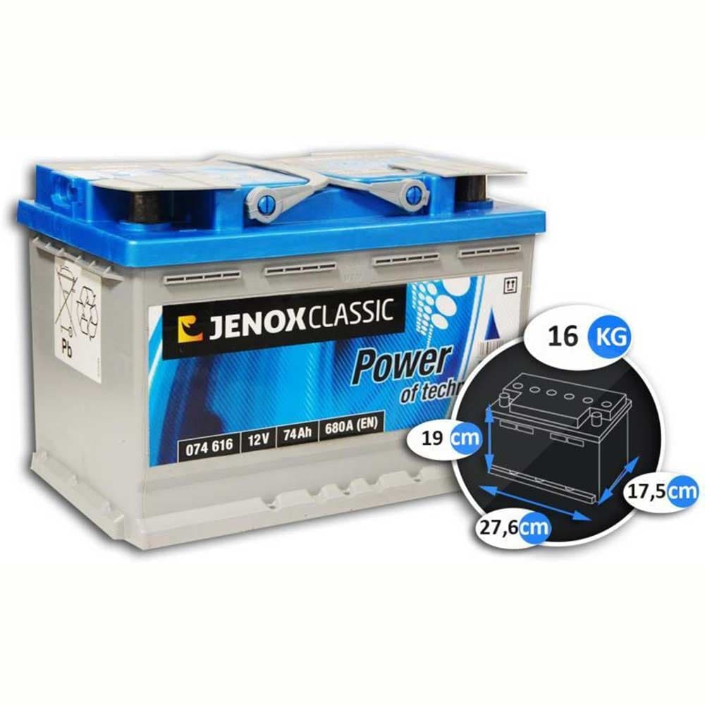 Акумулатор JENOX CLASSIC 12V 74AH/680EN