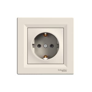 Единичен контакт Schneider Asfora EPH2900123 крем