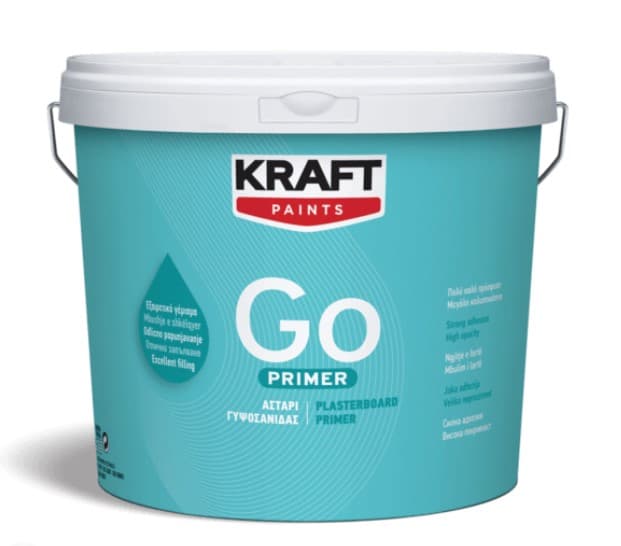 Акрилен грунд за гипскартон Kraft Go бял 3л