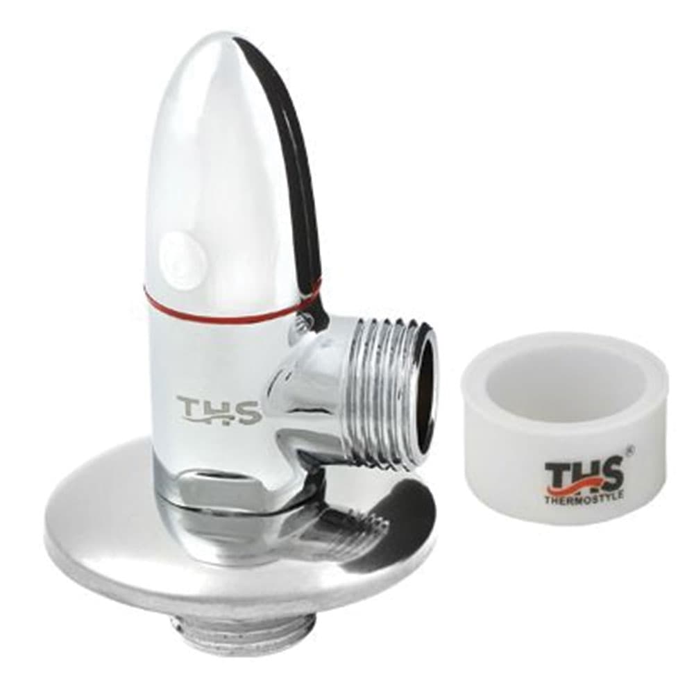 Кран 1/2'' * 1/2'' с розетка с керамична глава platinium turpedo Ths Thermostyle