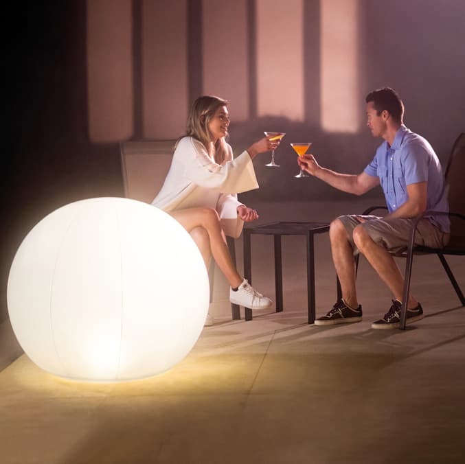 Надуваем глобус Intex с вградено LED осветление 89х79см