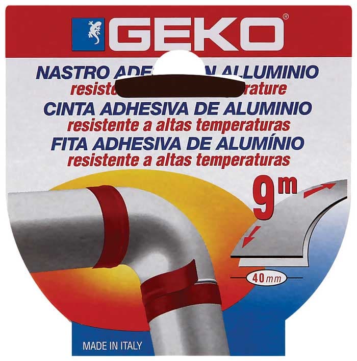 Алуминиева високотемпературна лента за кюнци Geko 9м/40мм кафява