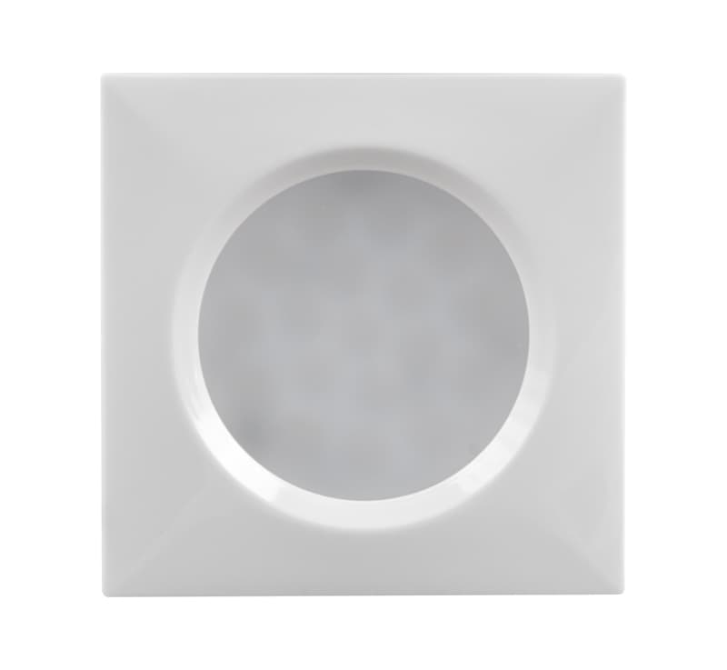 Мебелна LED луничка за вграждане квадрат 1.5W 4000К бяла