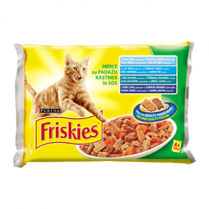 Пауч за котки FRISKIES с треска и сайда 4х100 гр.