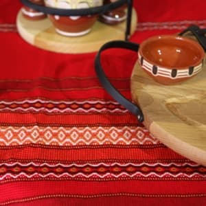 Покривка битова 120х145см.Червена