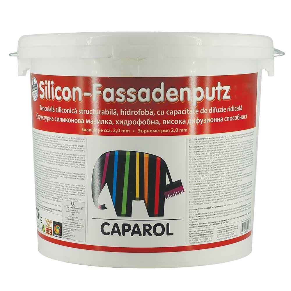 Силиконова мазилка Caparol Silicon-Fassadenputz R20 бяла 25кг