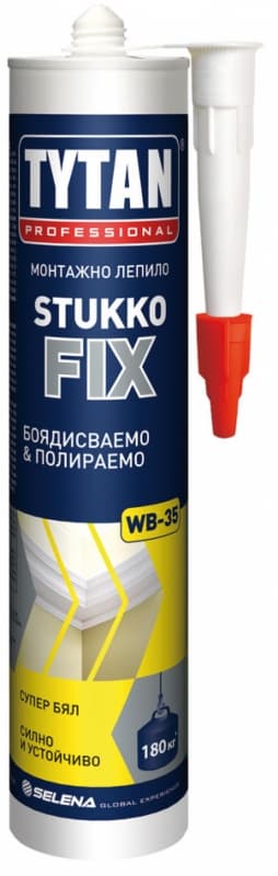 Монтажно лепило за полистирол StukkoFix / бяло 280мл 