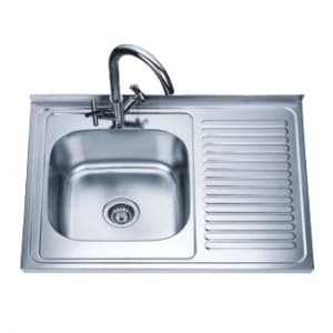 Умивалник за кухня Cascada Алпака D8060PL ляв 80x60x18см
