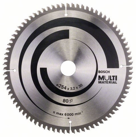 Диск за циркуляр Bosch Multi Material Z80 254х3.2х30мм 