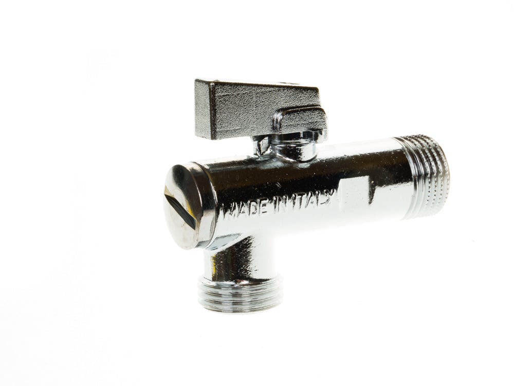 Сферичен ъглов кран с филтър 1/2“х1/2“