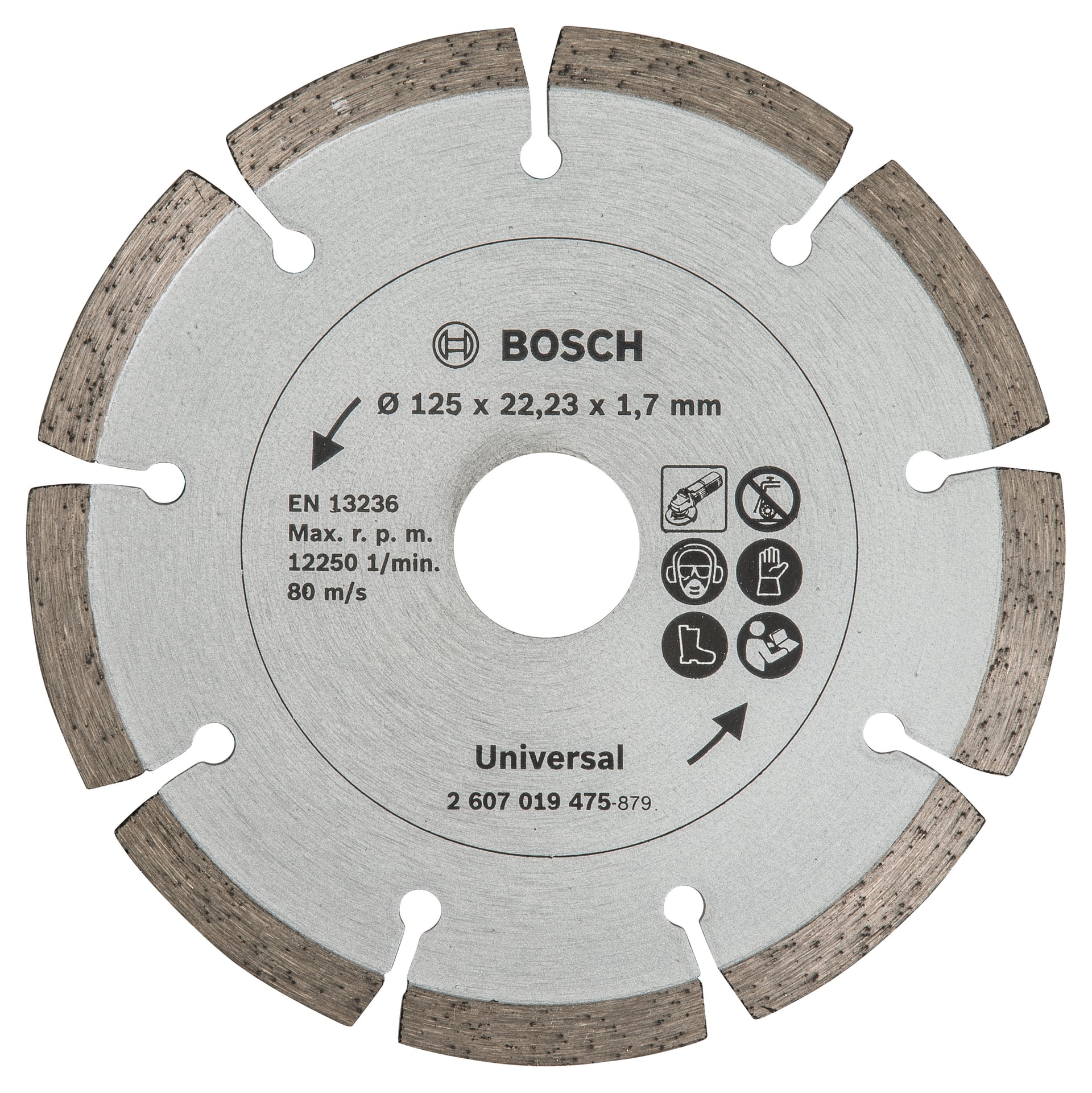Диамантен диск за рязане на строителен материал Bosch 125х22.23мм