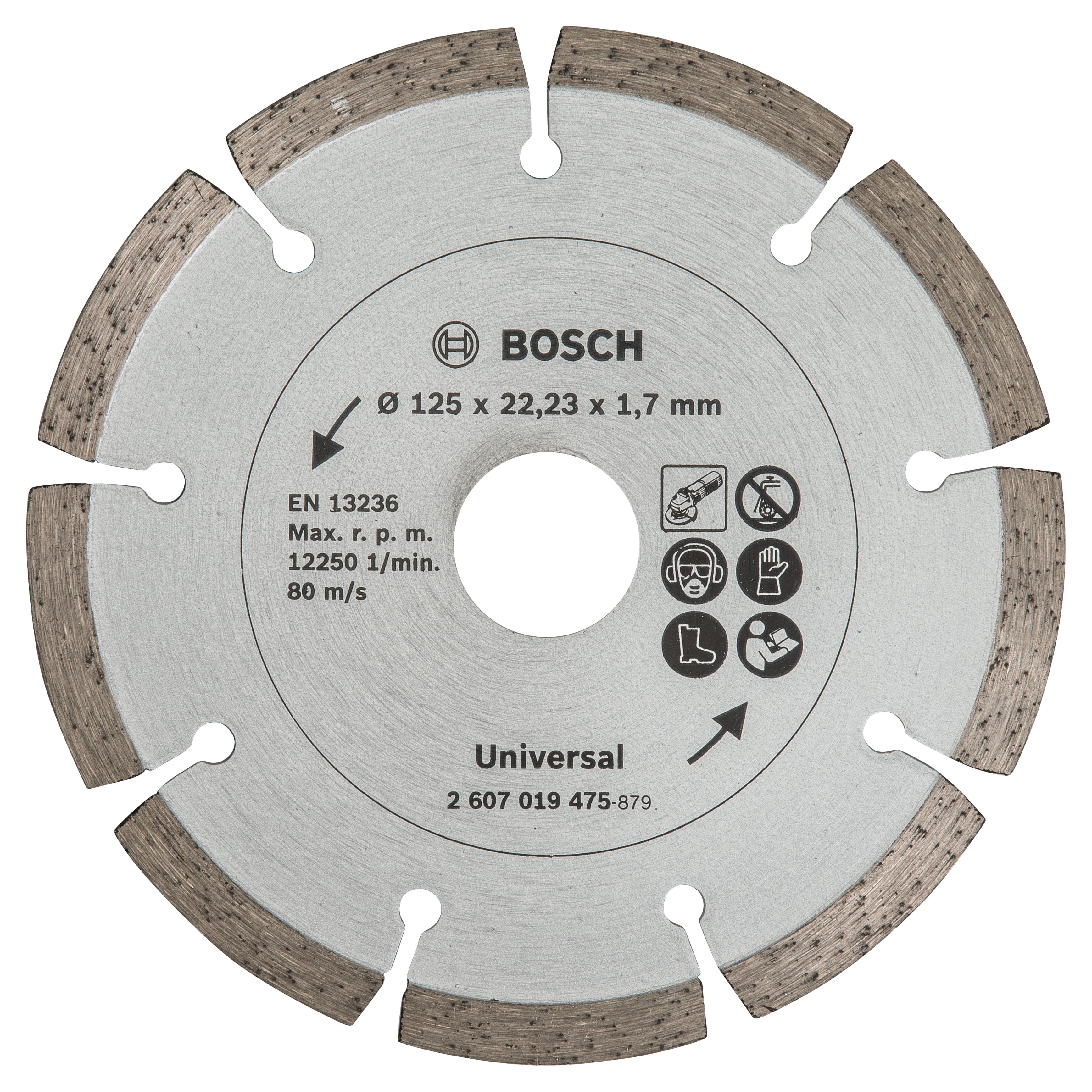 Диамантен диск за рязане на строителен материал Bosch 125х22.23мм