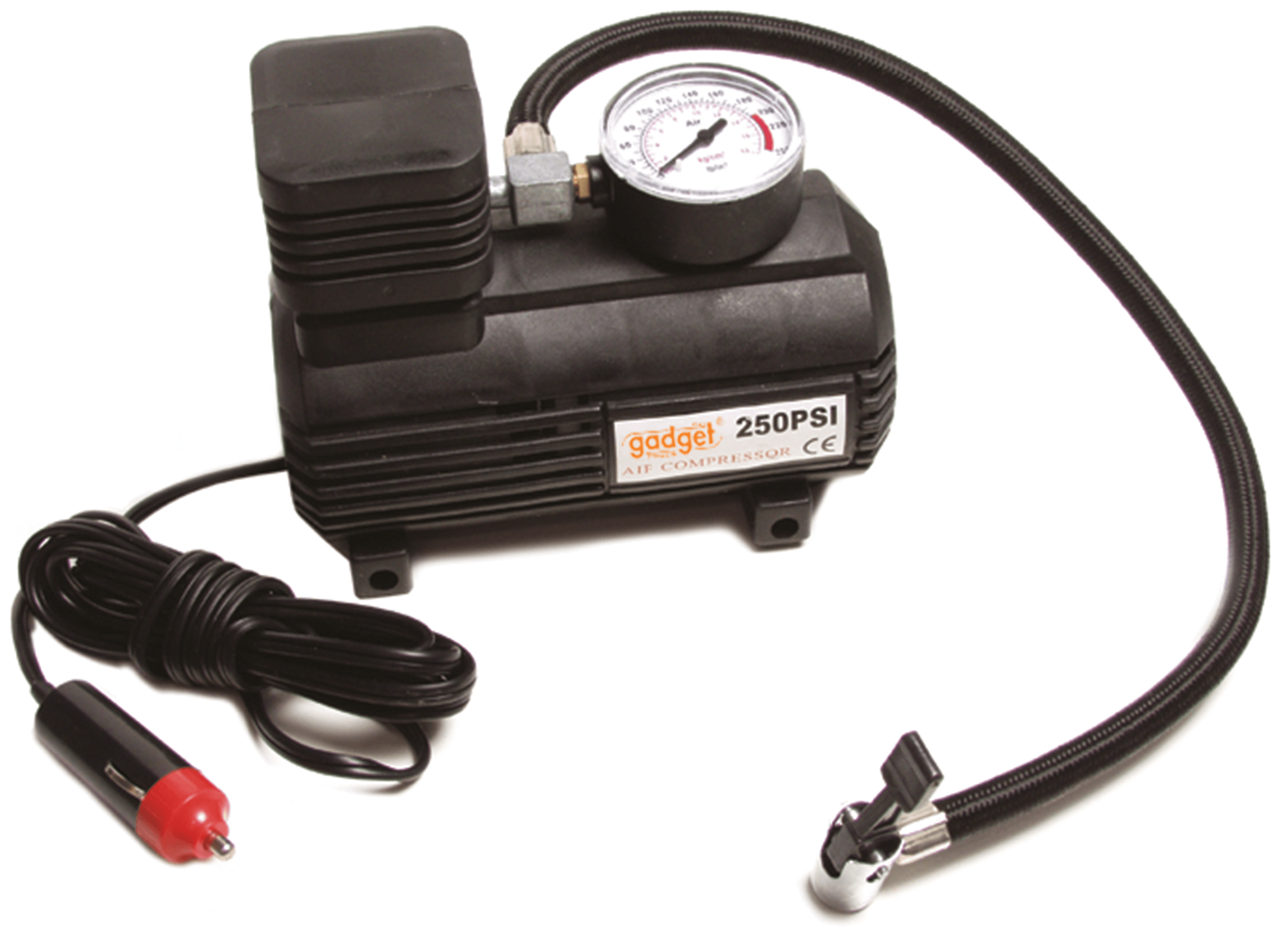 Компресор за помпане на гуми с манометър Gadget RD-AC08 250 PSI 12V 