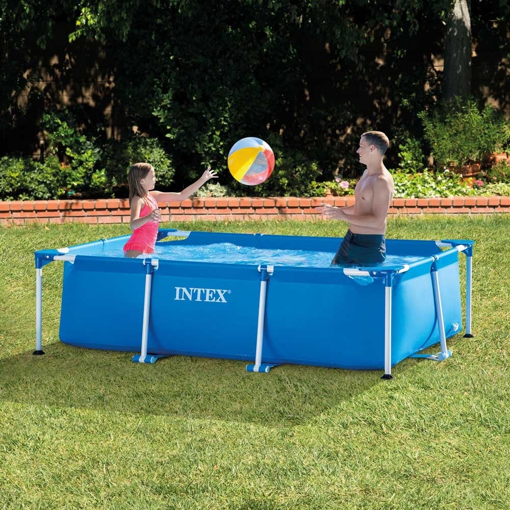 Сглобяем басейн с метална рамка Intex 28270NP / 220x150x60cm