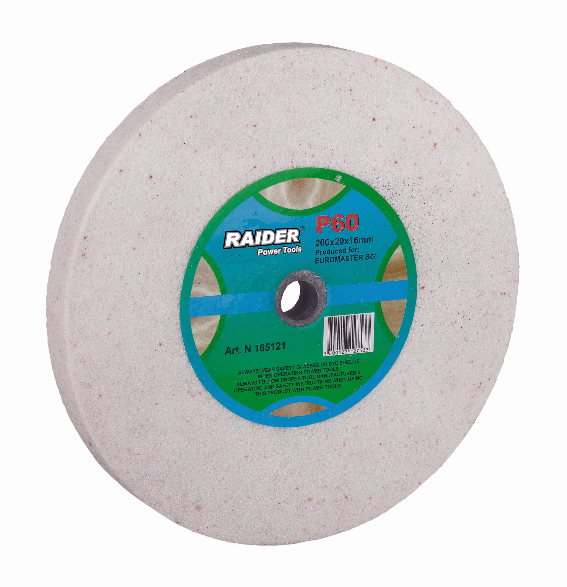 Диск за шмиргел Raider Р60 ø200x20xø16mm бял 