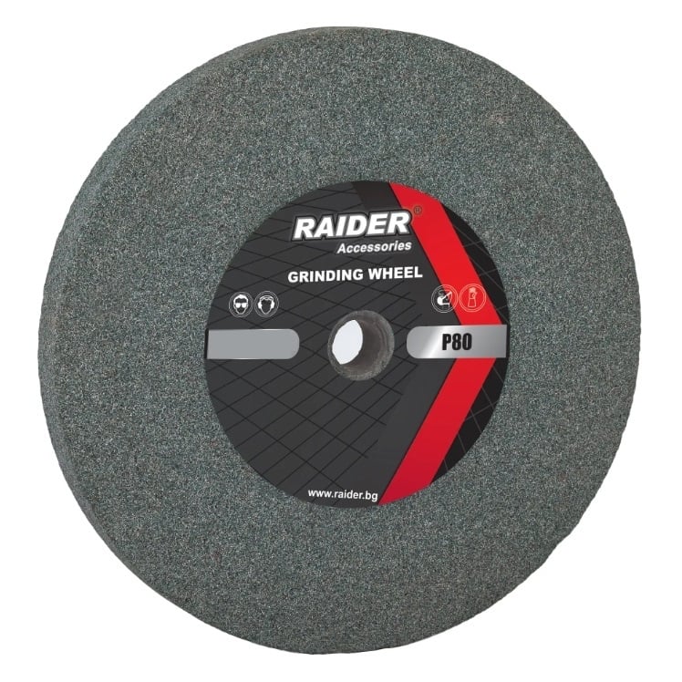 Диск за шмиргел Raider Р60 ø200x20xø16mm зелен 