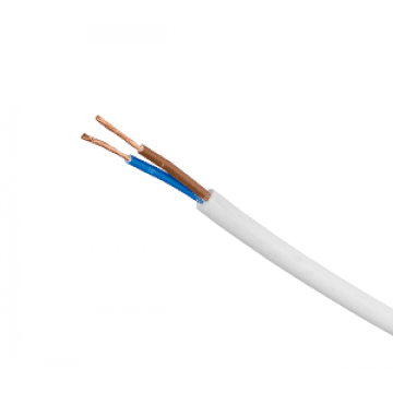Кабел ШВПЛ-Б H03VV-F 2х0.75мм бял