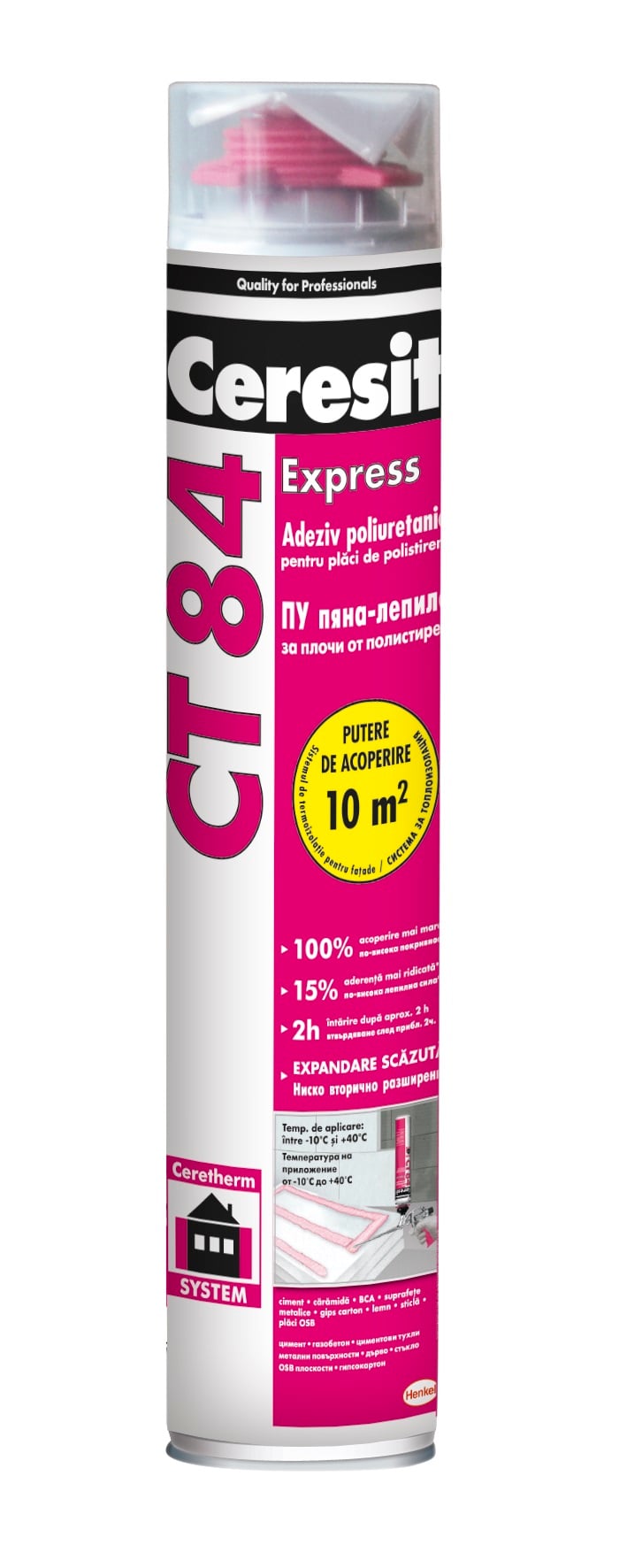 Пяна лепило за топлоизолация Ceresit CT-84 750мл