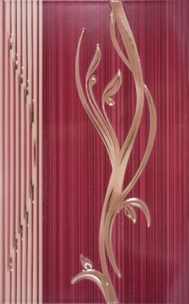Стенни декоративни плочки 250 x 400 Сорел бордо