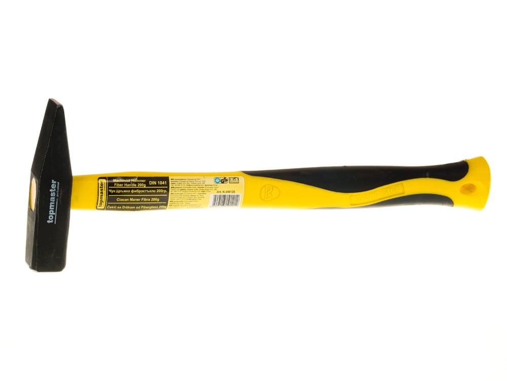 Чук с дръжка от фибростъкло Top Master Pro DIN 1041 200g 