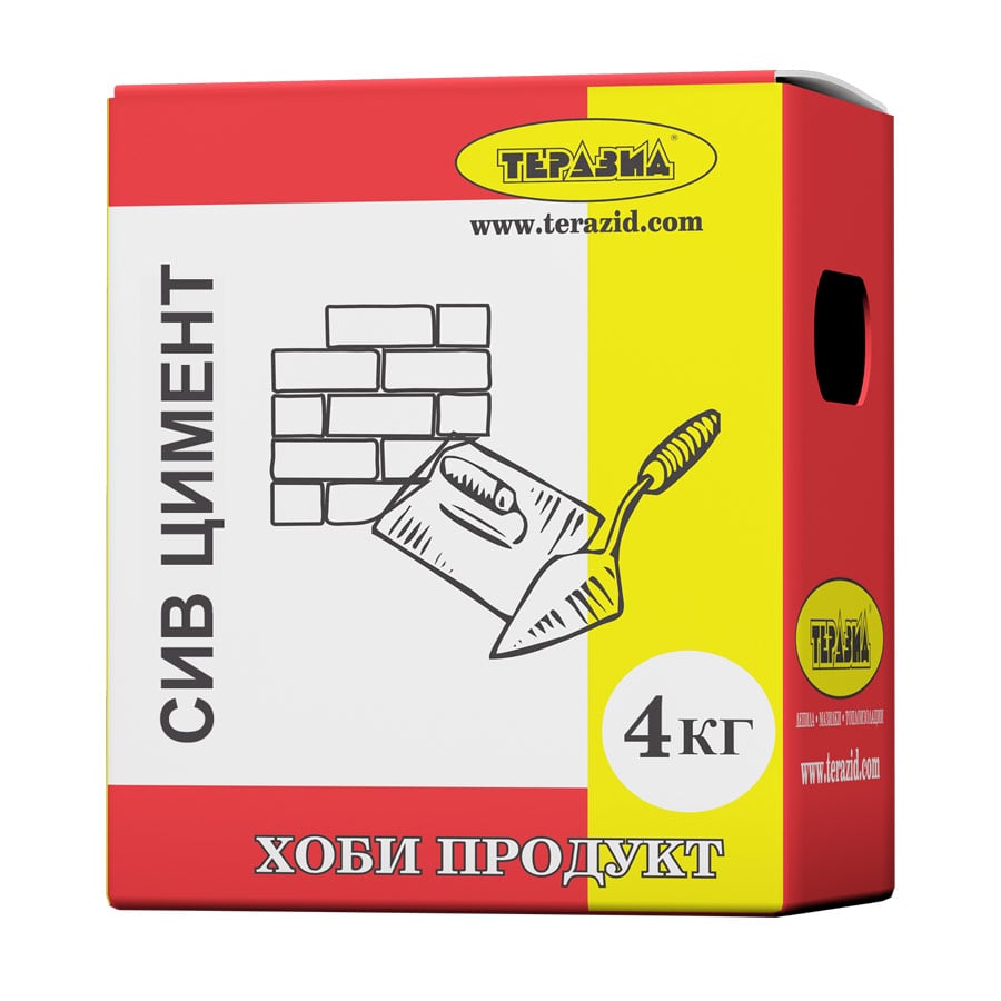 Цимент Теразид сив 4кг