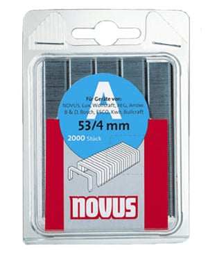 Скоби за такери супер твърди Novus 11.3х0.75х10мм / 1000 броя