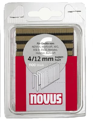 Скоби за такери Novus 6.1х1.1x12мм / 1100 броя