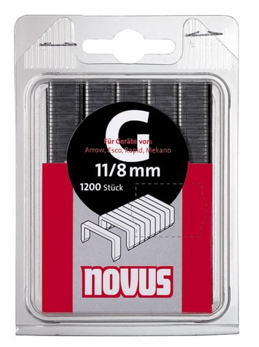 Скоби за такери Novus 10.6х1.25x8мм / 1200 броя