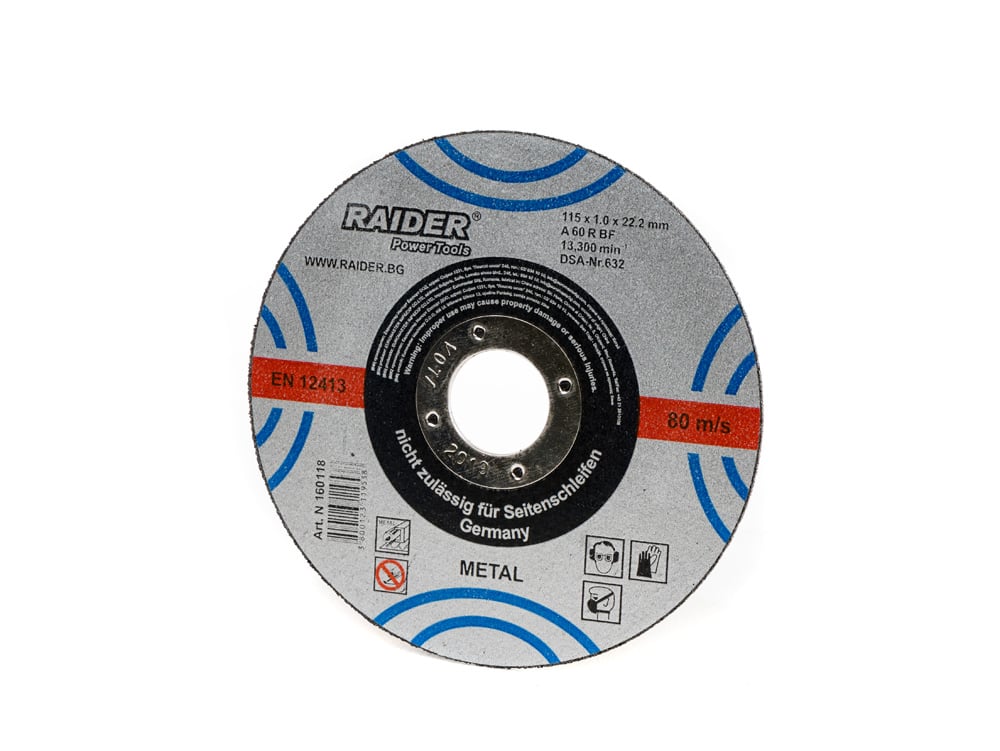 Диск за метал Raider 115х1.0х22.2мм