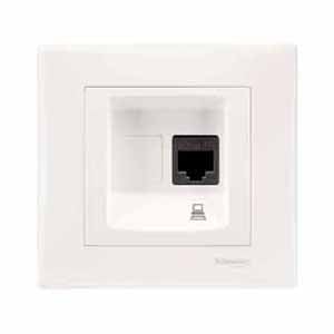 Компютърна розетка CAT 5E Schnеider Sedna SDN4300260 крем 