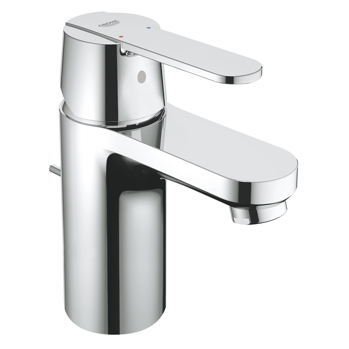 Eдноръкохватков смесител за умивалник с изпразнител Grohe Get размер S