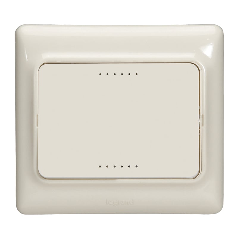 Единичен ключ 10А Legrand Kaptika крем   