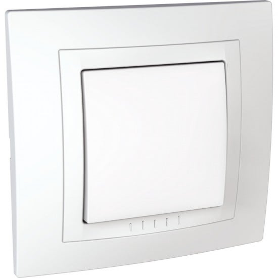 Единичен ключ Schneider Unica Basic MGU10.201.18D бял 