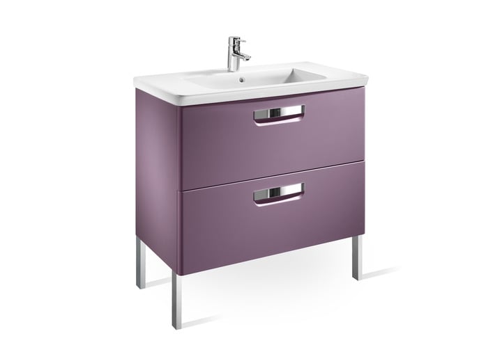Долен шкаф за баня с 2 чекмеджета Roca The Gap Unik 600x645mm