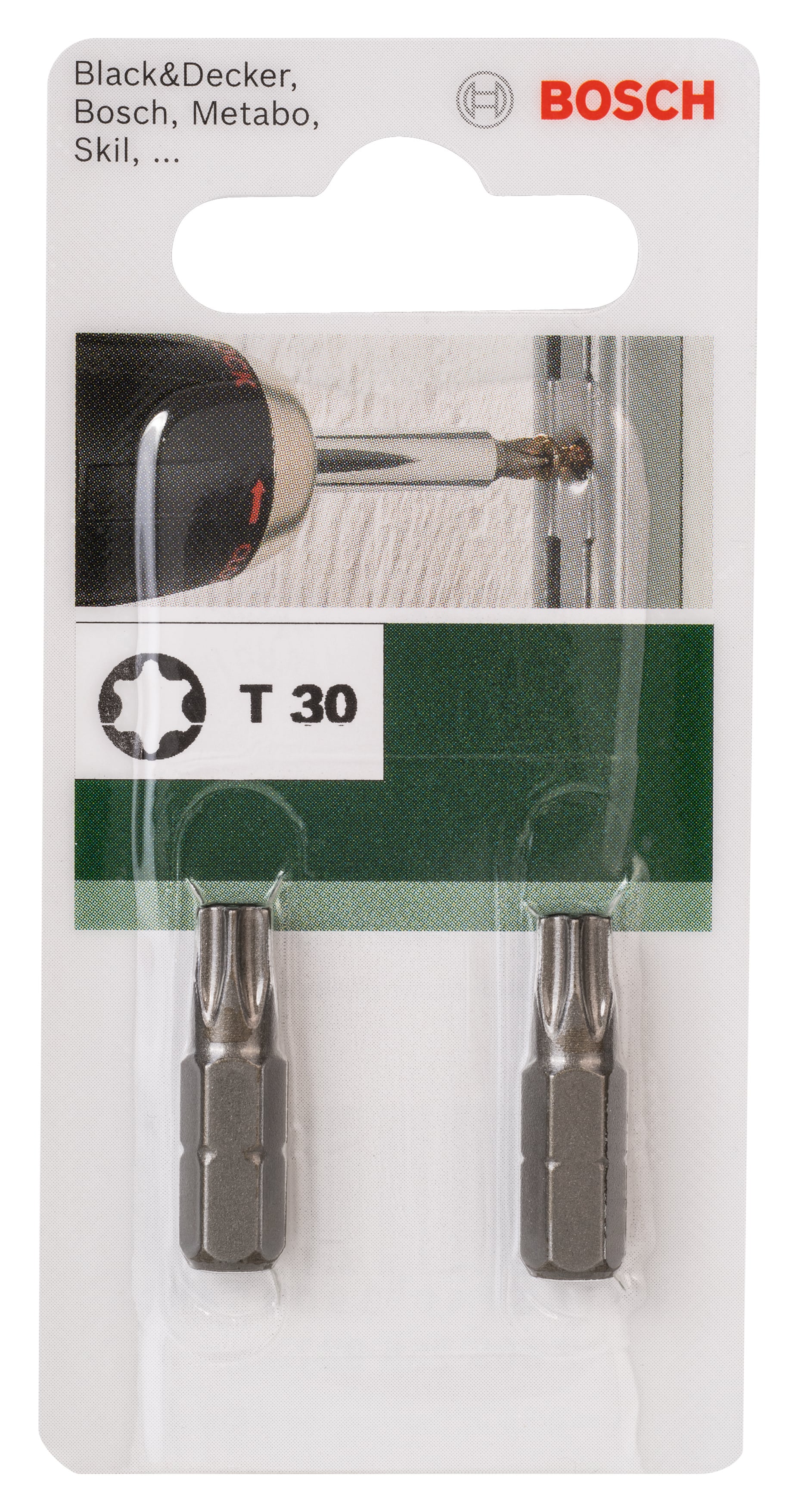 Комплект битове Bosch 2 T30 25мм 2 броя