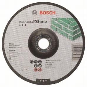 Огънат диск за рязане на камък Bosch 180x3x22.23мм
