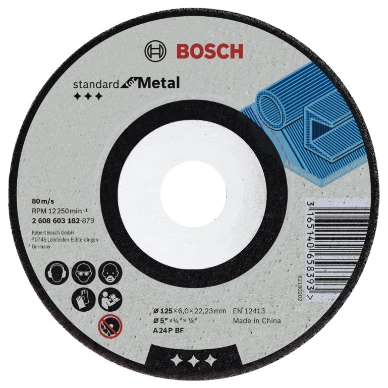 Шлифовъчен диск Bosch Pro Metal 125x6x22,23мм