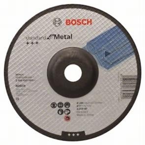 Огънат диск за шлайфане на метал Bosch 180x6x22.23мм