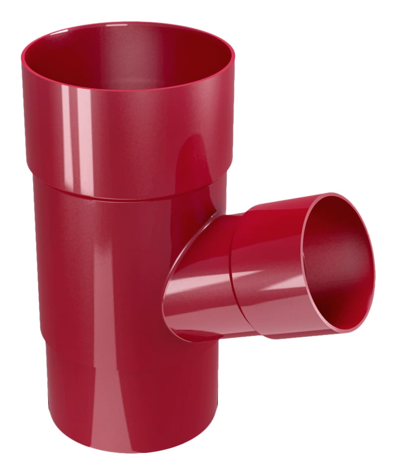 Утка Rainpipe ø80мм/ø50мм  67.5° бордо 