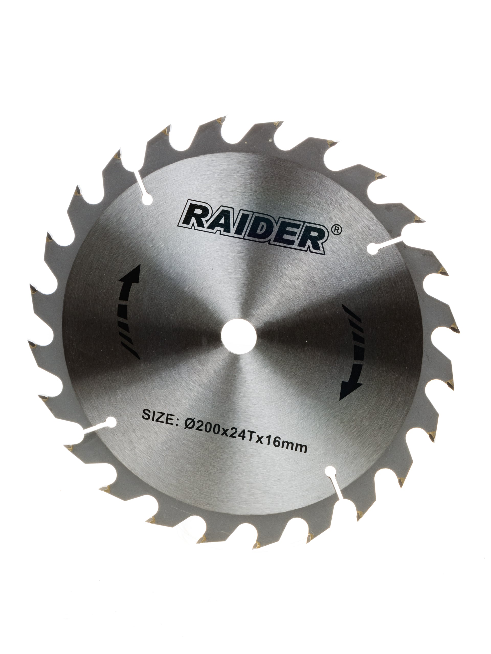 Диск за циркуляр за дърво Raider 200х24Tх16мм
