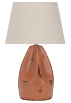 Настолна лампа Lightex Classic 2213 / 10W E27 кафяв/бежов