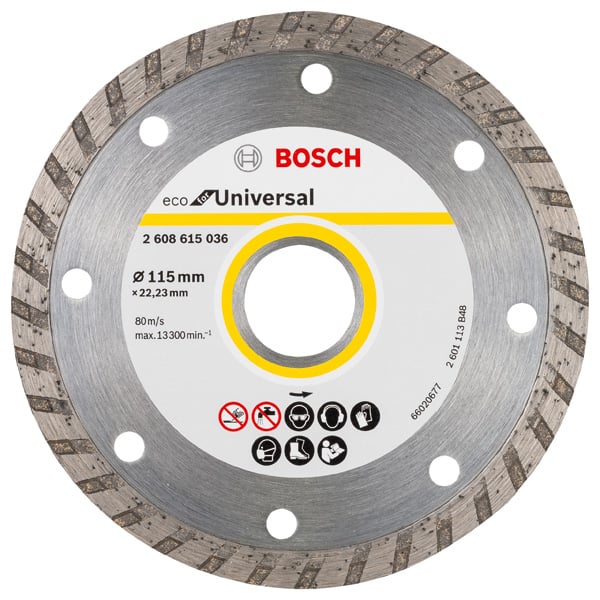 Диамантен диск за рязане Bosch Turbo Eco Universal 115мм