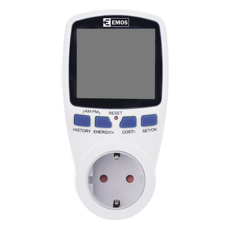 Дигитален таймер с контакт и ватметър Emos P5821