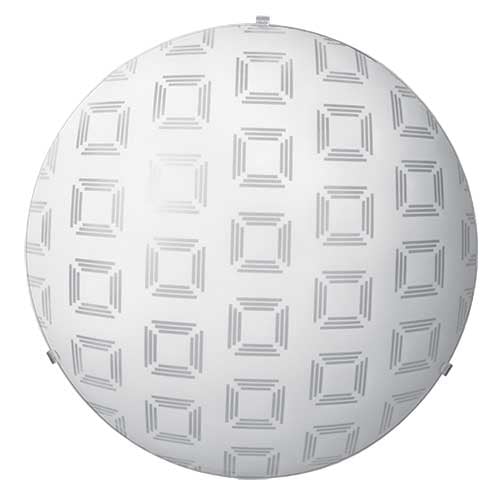 Плафон Квадрати 2х60W Е27 бял мат